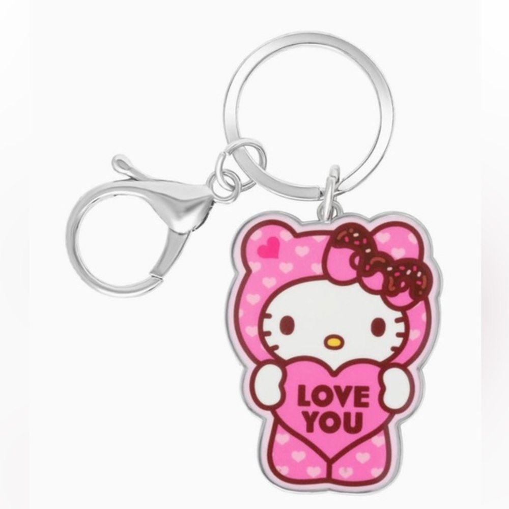 Hello Kitty nwt Pink Keychain love you